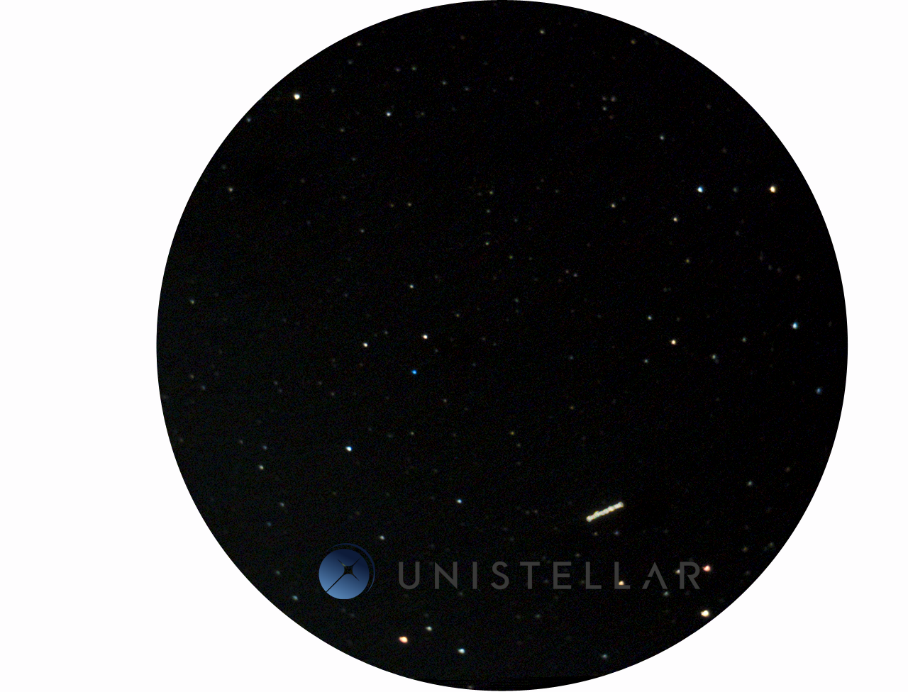 Three-min observation of the asteroid (3122) Florence seen in the eyepiece of the eVscope prototype. (Credit: Unistellar)