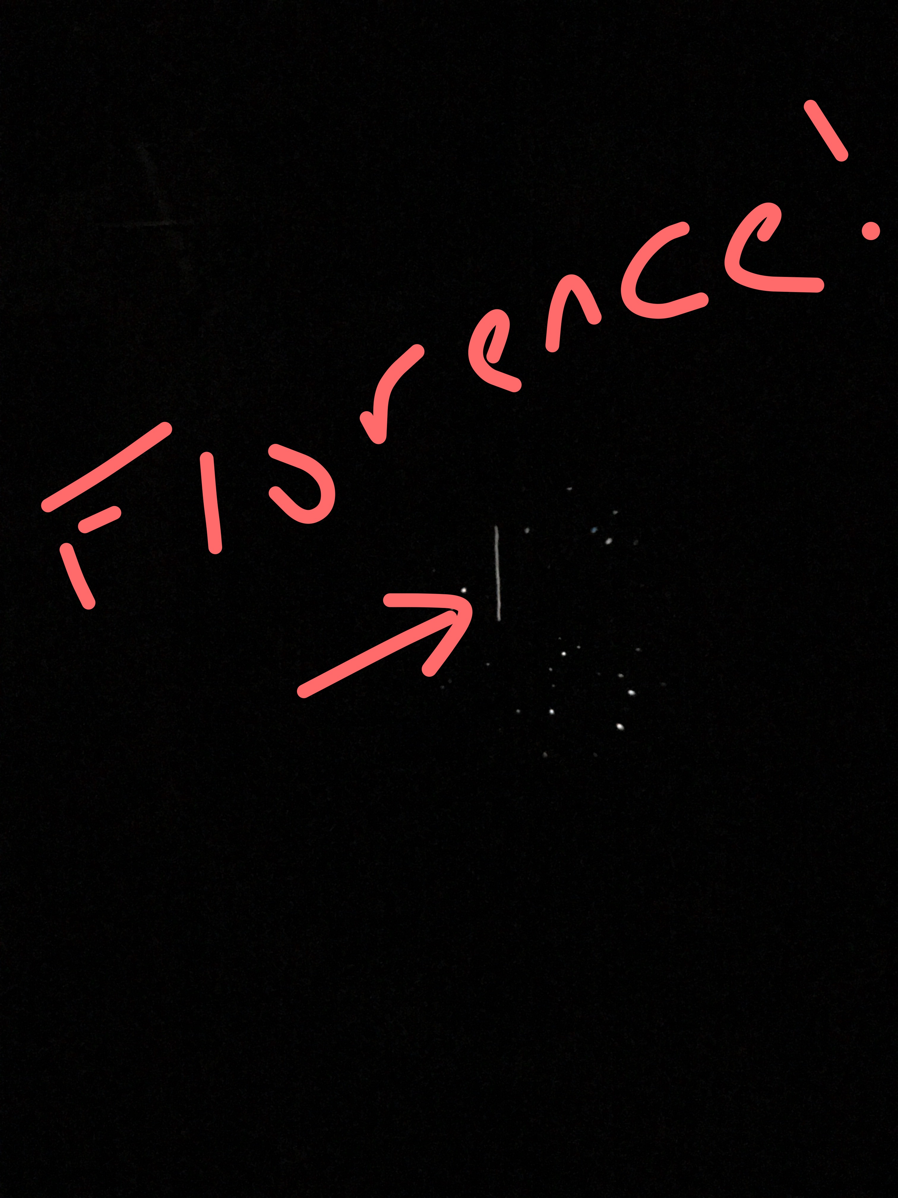 Asteroid Florence seen in the eyepiece after 20 min of observation (credit: F. Marchis)