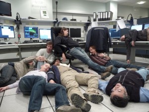 Dead astronomers at the UT2-Kueyen Console.