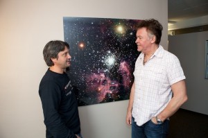 Paul Simon and myself at ESO (photo by Simon Lowery).